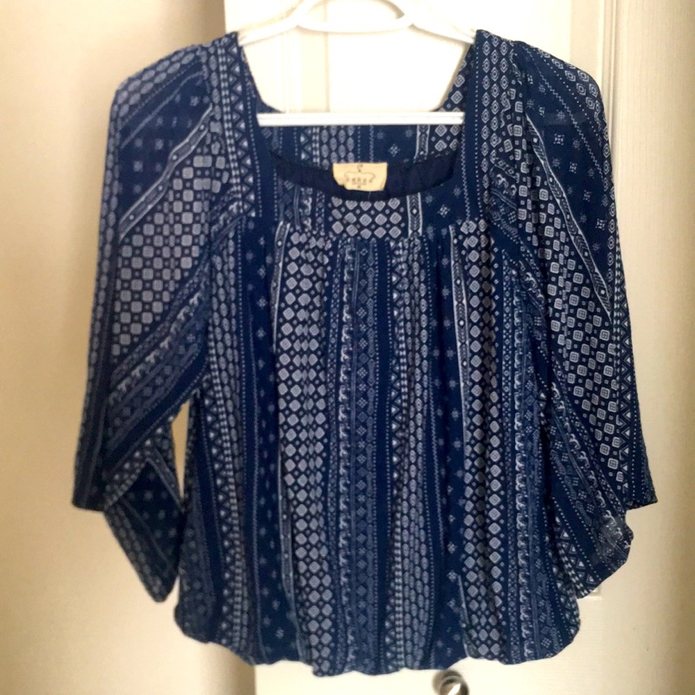 Ember Top Dark Blue
